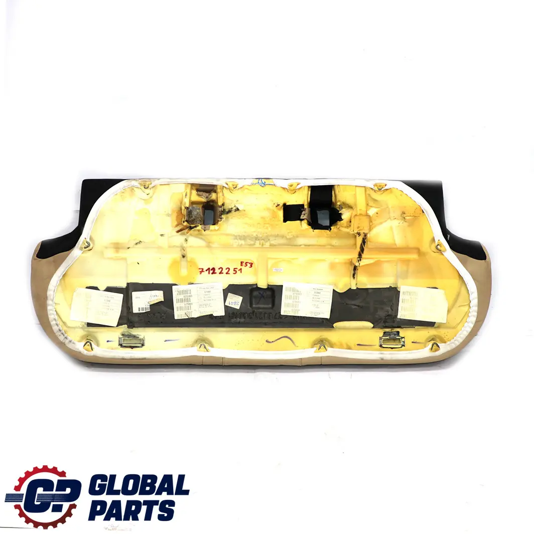 BMW X5 Serie E53 Cuir Walknappa Siege Arriere Canape Banque Beige Clair Beige - SKU 7122251 - Numéro de pièce 7122251