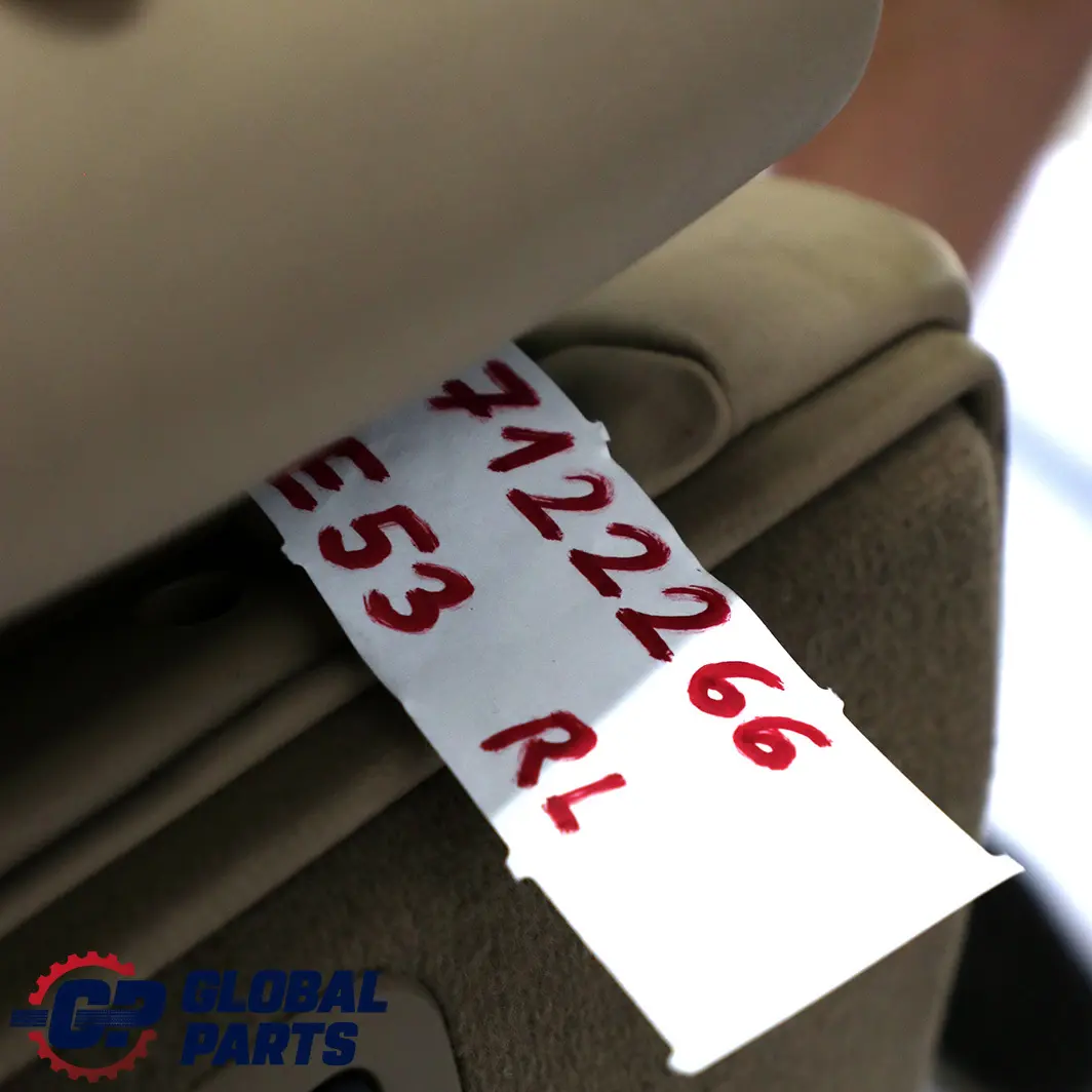 BMW X5 E53 Walknappa Beige Cuero Trasero Izquierdo Respaldo Asiento Respaldo - SKU 7122266 - Número de pieza 7122266