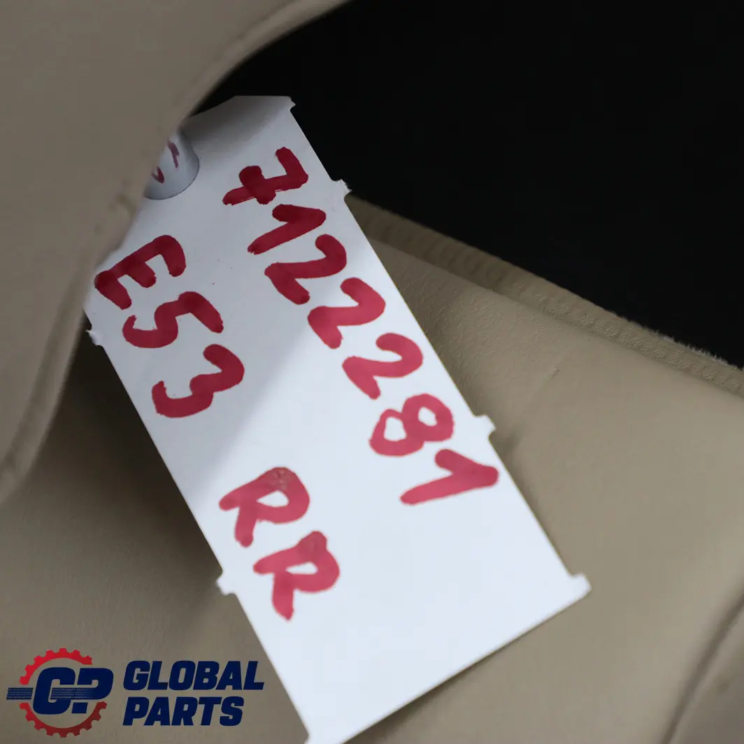 Riferimento Resto Posteriore Destra Pelle Walken Nappa Beige per BMW X5 E53 con numero di parte 7122281 BMW X5 E53 Riferimento Resto Posteriore Destra Pelle Walken Nappa Beige - SKU 7122281 - Numero di parte 7122281