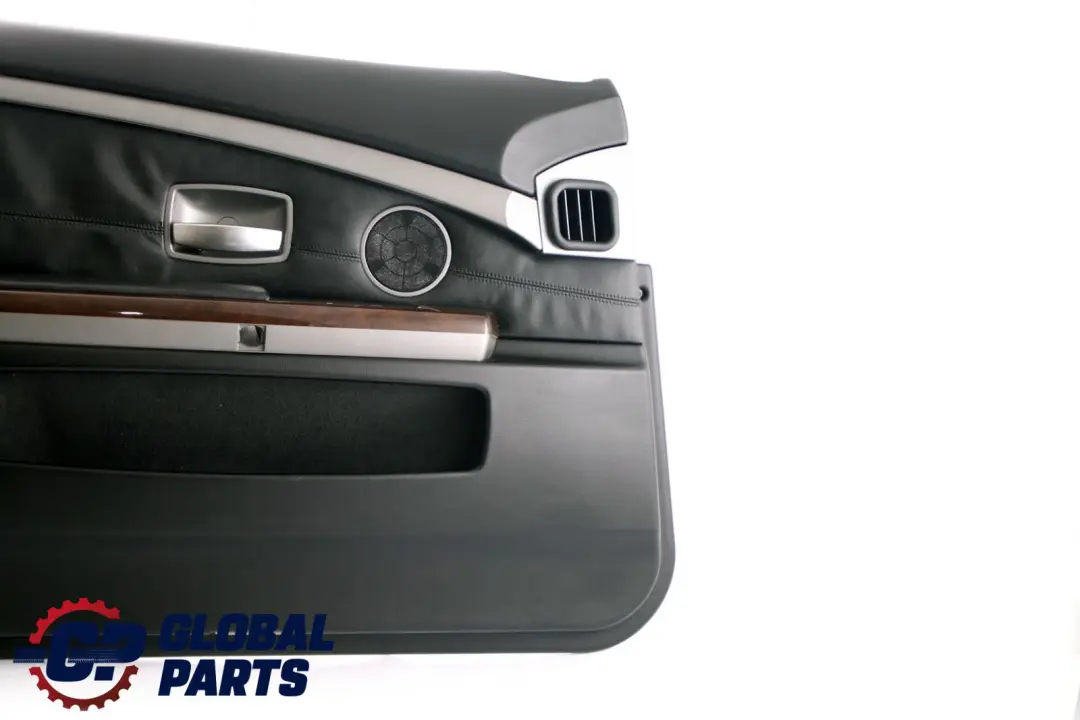 Front Left N/S Door Card Leather Pearl Black Lining Trim to BMW 7 Series E65 E66 with Part number 7122379 BMW 7 Series E65 E66 Front Left N/S Door Card Leather Pearl Black Lining Trim - SKU 7122379 - Part number 7122379
