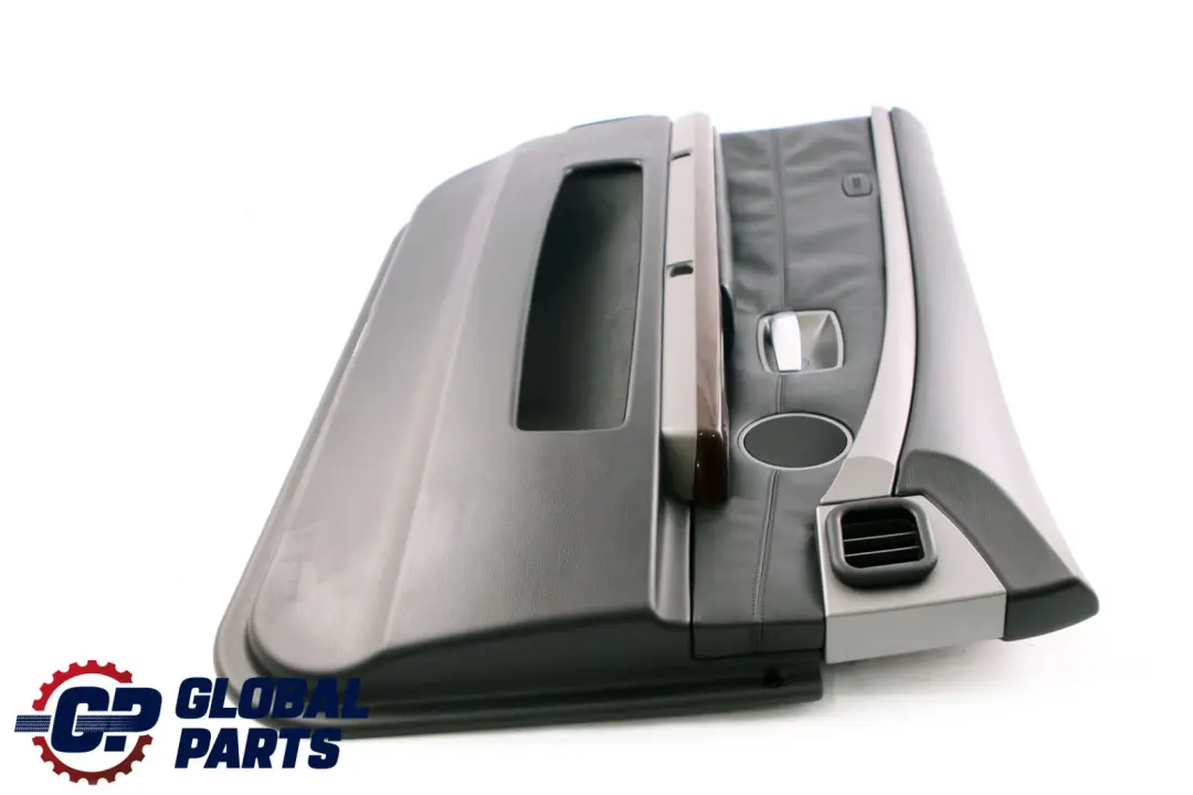 Front Left N/S Door Card Leather Pearl Black Lining Trim to BMW 7 Series E65 E66 with Part number 7122379 BMW 7 Series E65 E66 Front Left N/S Door Card Leather Pearl Black Lining Trim - SKU 7122379 - Part number 7122379