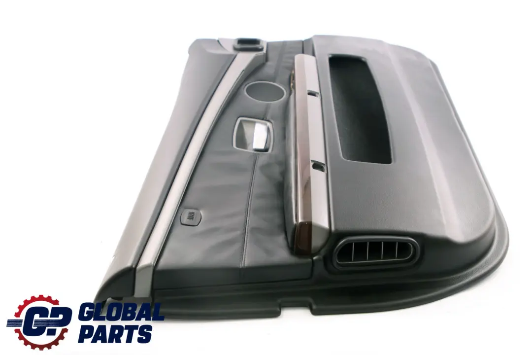 Front Left N/S Door Card Leather Pearl Black Lining Trim to BMW 7 Series E65 E66 with Part number 7122379 BMW 7 Series E65 E66 Front Left N/S Door Card Leather Pearl Black Lining Trim - SKU 7122379 - Part number 7122379