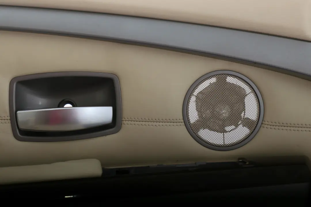 BMW 7 Series E65 Front Left N/S Leather Interior Door Card Trim Cream Beige - SKU 7122385 - Part number 7122385