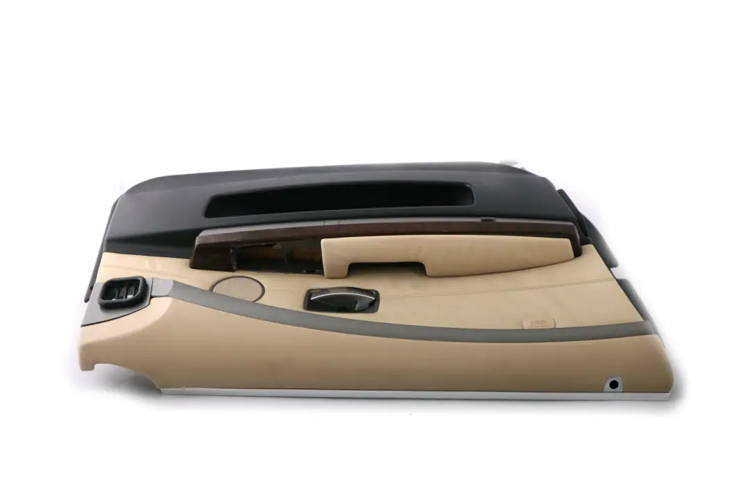 BMW 7 Series E65 Front Left N/S Leather Interior Door Card Trim Cream Beige - SKU 7122385 - Part number 7122385