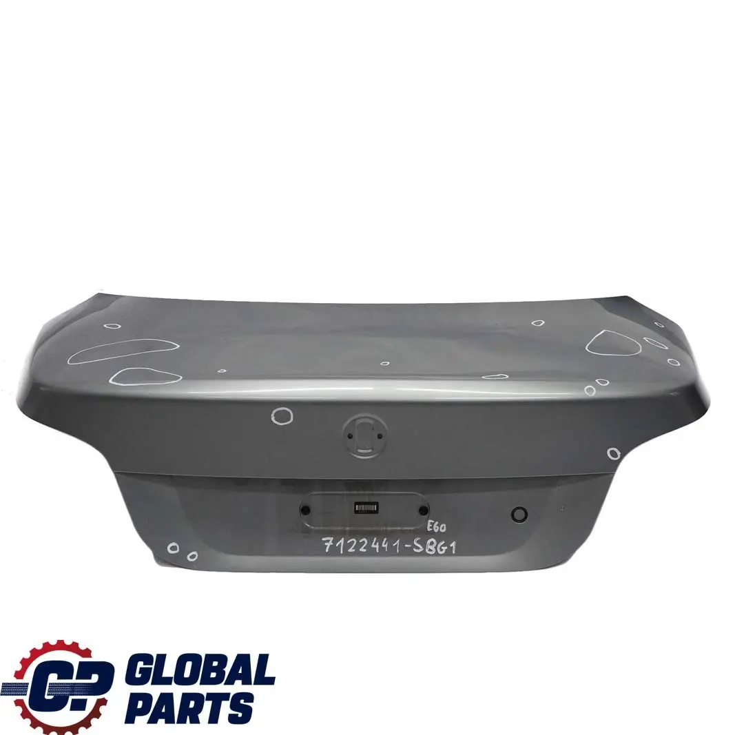 Trunk Boot Lid Tailgate Silbergrau Silver Grey Metallic - A08 to BMW 5 E60 1 with Part number 7122441 BMW 5 E60 1 Trunk Boot Lid Tailgate Silbergrau Silver Grey Metallic - A08 - SKU 7122441-SBG1 - Part number 7122441