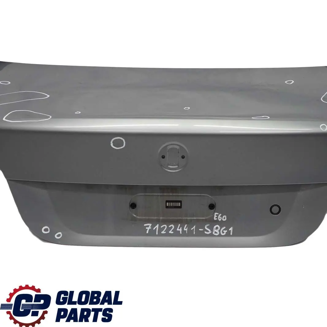 Trunk Boot Lid Tailgate Silbergrau Silver Grey Metallic - A08 to BMW 5 E60 1 with Part number 7122441 BMW 5 E60 1 Trunk Boot Lid Tailgate Silbergrau Silver Grey Metallic - A08 - SKU 7122441-SBG1 - Part number 7122441