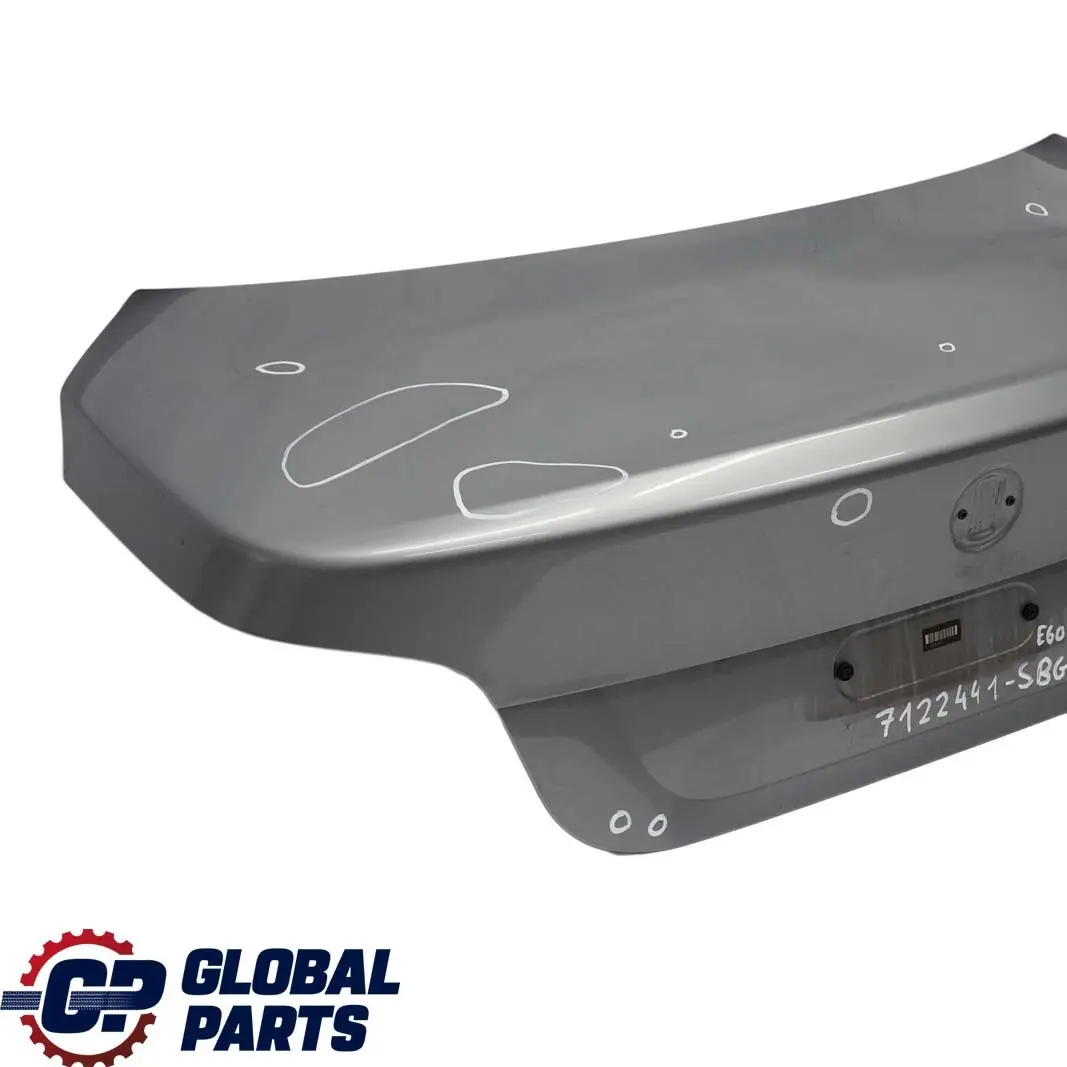 Trunk Boot Lid Tailgate Silbergrau Silver Grey Metallic - A08 to BMW 5 E60 1 with Part number 7122441 BMW 5 E60 1 Trunk Boot Lid Tailgate Silbergrau Silver Grey Metallic - A08 - SKU 7122441-SBG1 - Part number 7122441