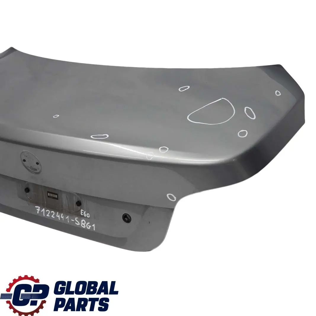 Trunk Boot Lid Tailgate Silbergrau Silver Grey Metallic - A08 to BMW 5 E60 1 with Part number 7122441 BMW 5 E60 1 Trunk Boot Lid Tailgate Silbergrau Silver Grey Metallic - A08 - SKU 7122441-SBG1 - Part number 7122441