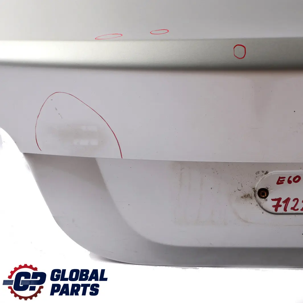 Trunk Boot Lid Tailgate Titansilber Silver Metallic - 354 to BMW 5 Series E60 1 with Part number 7122441 BMW 5 Series E60 1 Trunk Boot Lid Tailgate Titansilber Silver Metallic - 354 - SKU 7122441-TS1 - Part number 7122441