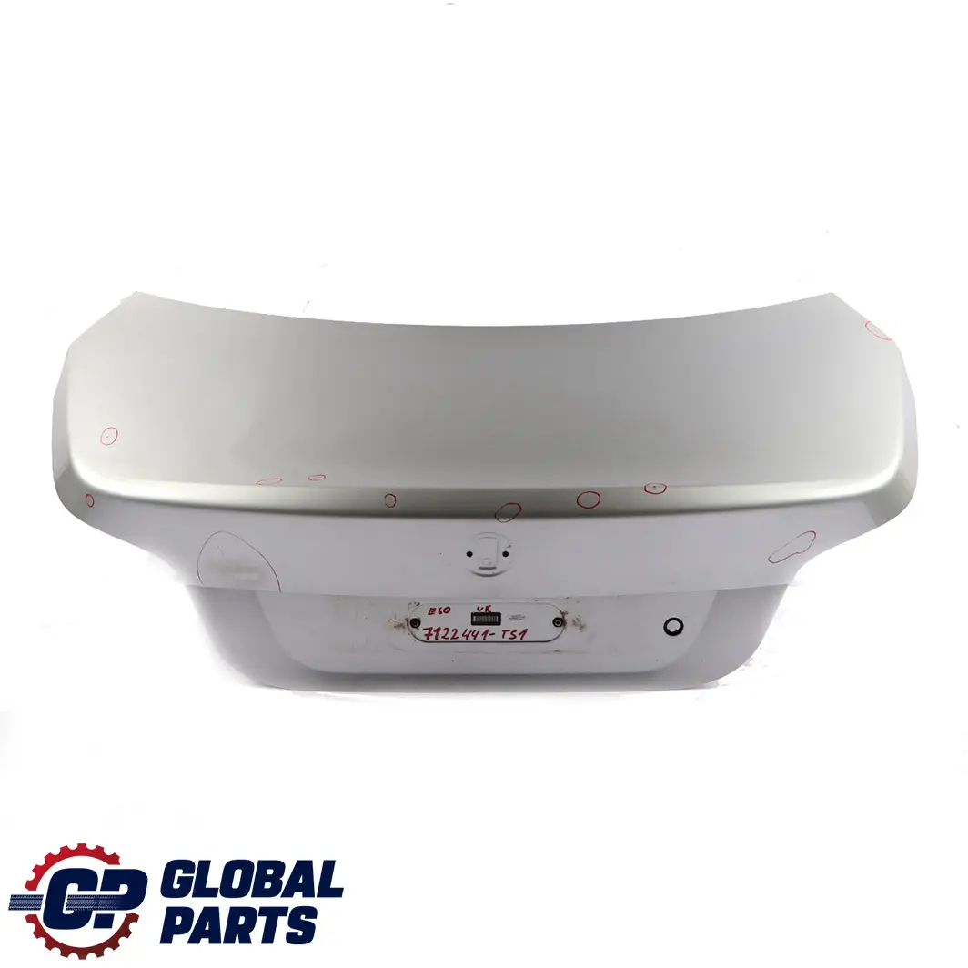 Trunk Boot Lid Tailgate Titansilber Silver Metallic - 354 to BMW 5 Series E60 1 with Part number 7122441 BMW 5 Series E60 1 Trunk Boot Lid Tailgate Titansilber Silver Metallic - 354 - SKU 7122441-TS1 - Part number 7122441