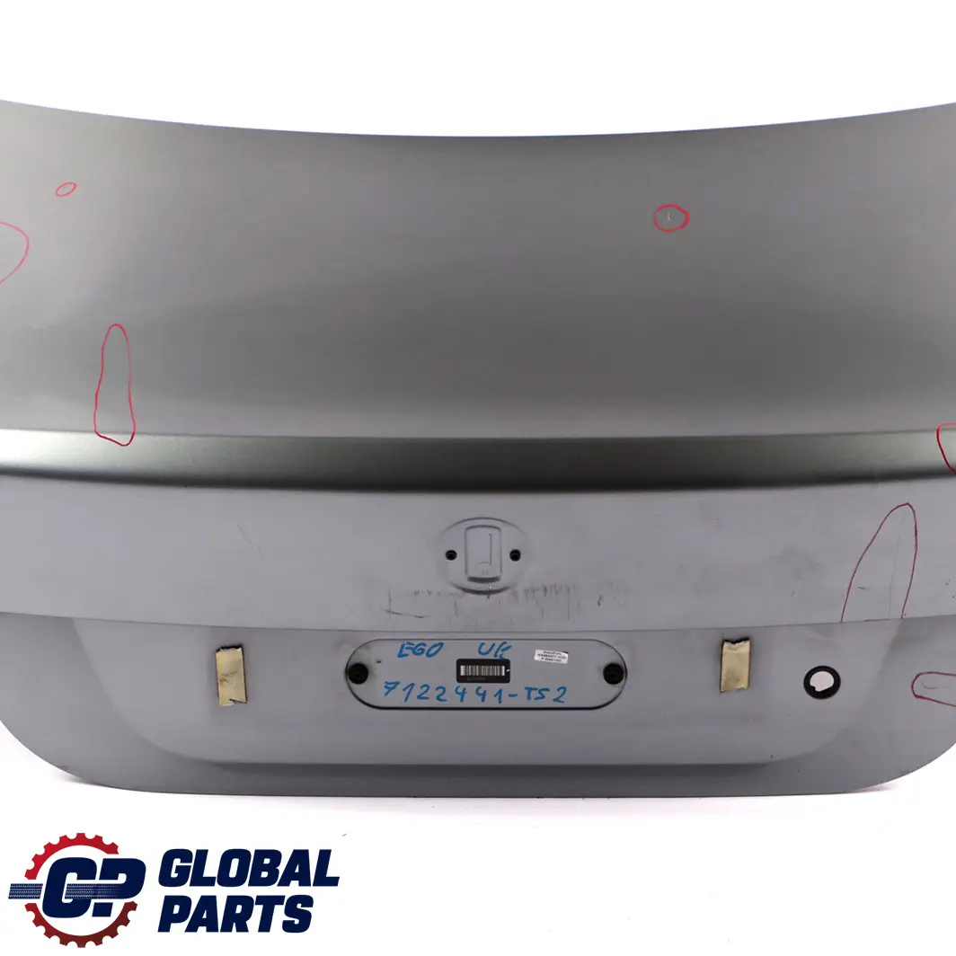 Trunk Boot Lid Tailgate Titansilber Silver Metallic - 354 to BMW 5 Series E60 2 with Part number 7122441 BMW 5 Series E60 2 Trunk Boot Lid Tailgate Titansilber Silver Metallic - 354 - SKU 7122441-TS2 - Part number 7122441