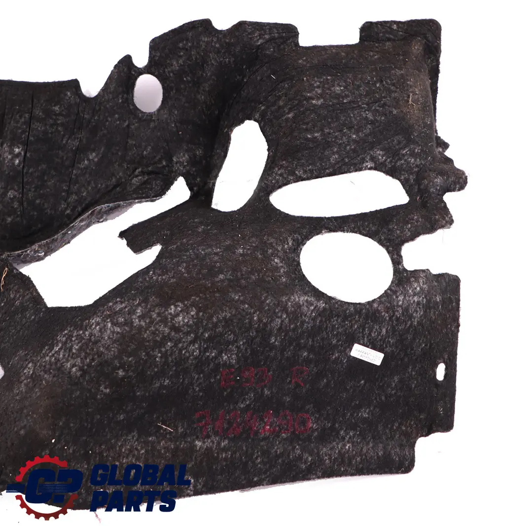 E93N LCI Cabrio Sound Insulation Cover Trunk Right O/S to BMW 3 Series E93 with Part number 7124290 BMW 3 Series E93 E93N LCI Cabrio Sound Insulation Cover Trunk Right O/S - SKU 7124290 - Part number 7124290