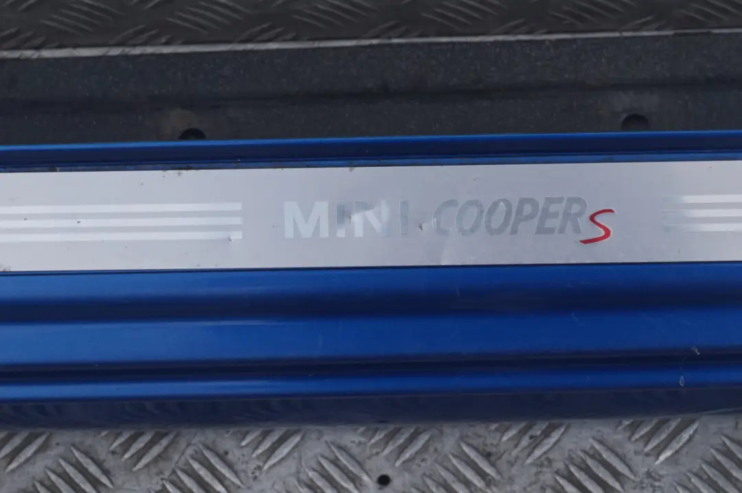 Seitenschweller links Hyper Blue Blau Metallic - A28 für BMW MINI R52 Cooper S mit Teilenummer 1505863 BMW MINI R52 Cooper S Seitenschweller links Hyper Blue Blau Metallic - A28 - SKU 7124375-HYB - Teilenummer 1505863