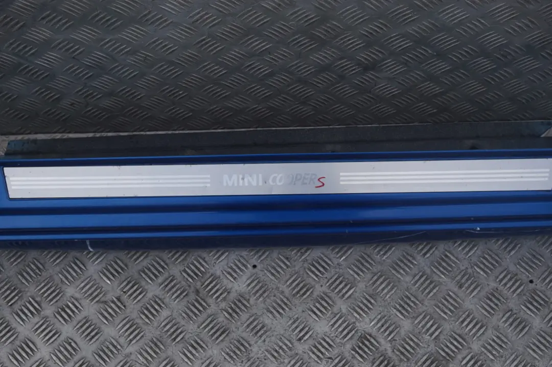 BMW MINI One R52 Cooper S Left N/S Side Cover Trim Skirt Panel Hyper Blue - A28 - SKU 7124375-HYB - Part number 1505863