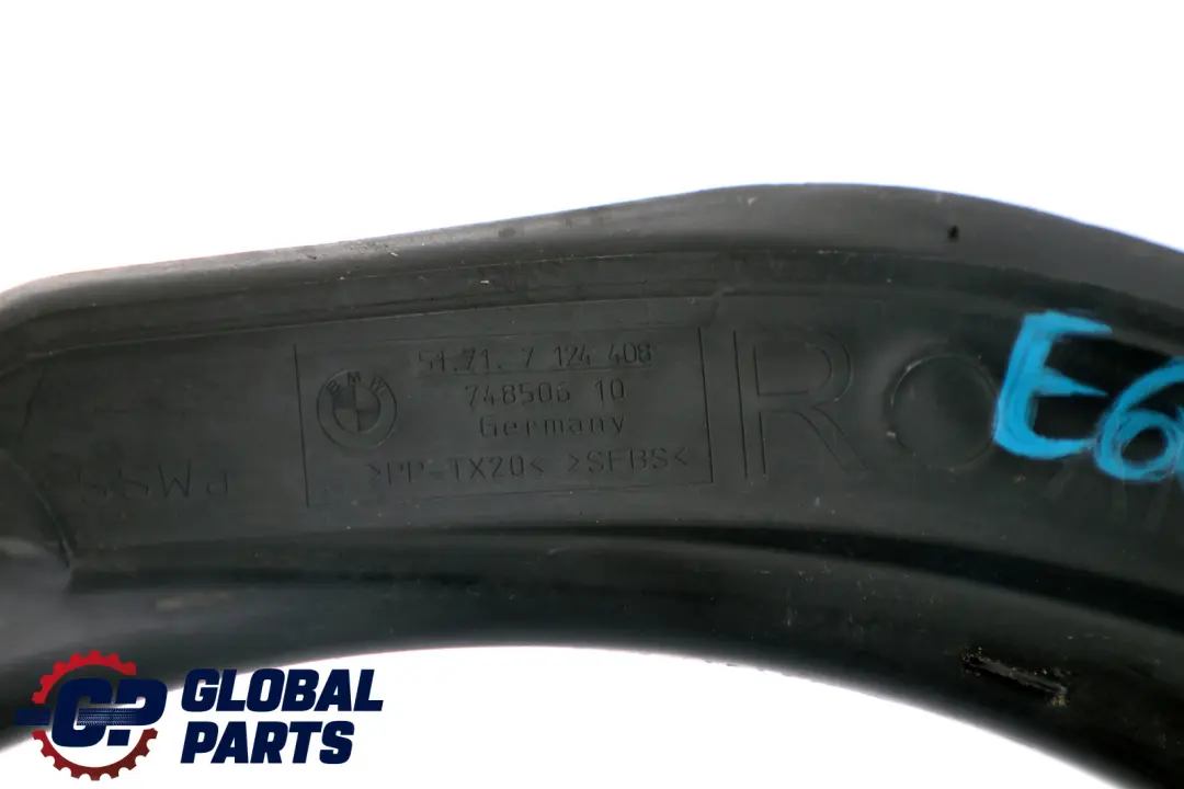 BMW E60 E60N LCI Apertura Wasserrinne Posteriore Dx 5171 - SKU 7124408 - Numero di parte 7124408