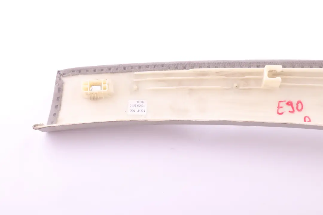 Column A Front Right O/S Pillar Trim Grey Grau to BMW 3 Series E90 E91 Cover with Part number 7124772 BMW 3 Series E90 E91 Cover Column A Front Right O/S Pillar Trim Grey Grau - SKU 7124772 - Part number 7124772