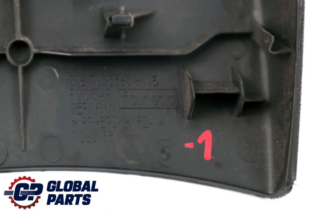 BMW E87 Tapa Consola Central Apoyabrazos Trasero Embellecedor 7078563 - SKU 7124898 - Número de pieza 7124898