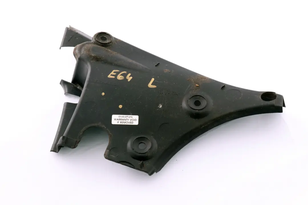 Osłona zaślepka obudowa rynienki lewa do BMW E64 o numerze 7124911 BMW E64 Osłona zaślepka obudowa rynienki lewa - SKU 7124911 - Numer Części 7124911