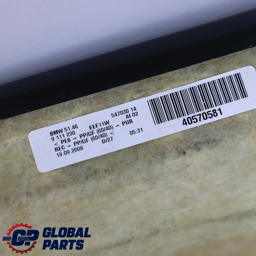 luneta trasera Gris Grau 5146 para BMW E90 2 con número de pieza 7124961 BMW E90 2 luneta trasera Gris Grau 5146 - SKU 7124961-2 - Número de pieza 7124961