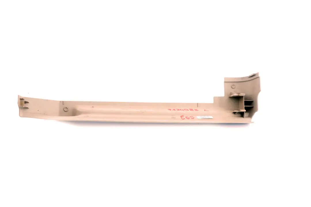 BMW E60 E61 LCI Embellecedor Rail Superior Cubierta Izquierda Creme Beig - SKU 7124983 - Número de pieza 7124983