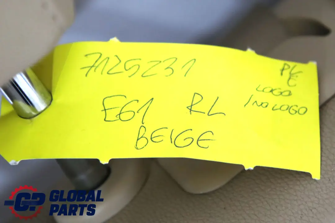 Sitzbezug Rückenlehne Hinten Links Leder Beige für BMW 5 E61 Touring mit Teilenummer 7125231 BMW 5 E61 Touring Sitzbezug Rückenlehne Hinten Links Leder Beige - SKU 7125231 - Teilenummer 7125231