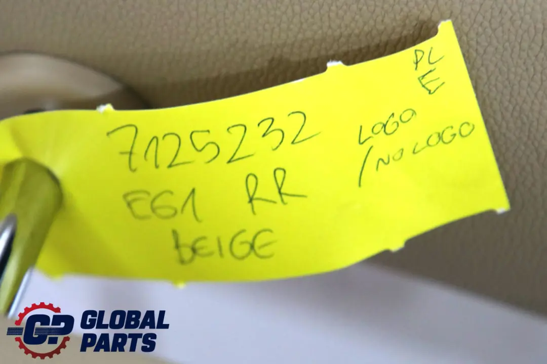 Kanapa oparcie prawe skóra beige do BMW E61 o numerze 7125232 BMW E61 Kanapa oparcie prawe skóra beige - SKU 7125232 - Numer Części 7125232