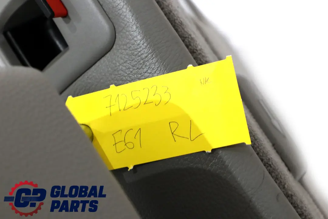 Reihe E61 Touring Sitzbezug Rückenlehne Hinten Links Leder Grau für BMW 5 mit Teilenummer 7125233 BMW 5 Reihe E61 Touring Sitzbezug Rückenlehne Hinten Links Leder Grau - SKU 7125233 - Teilenummer 7125233