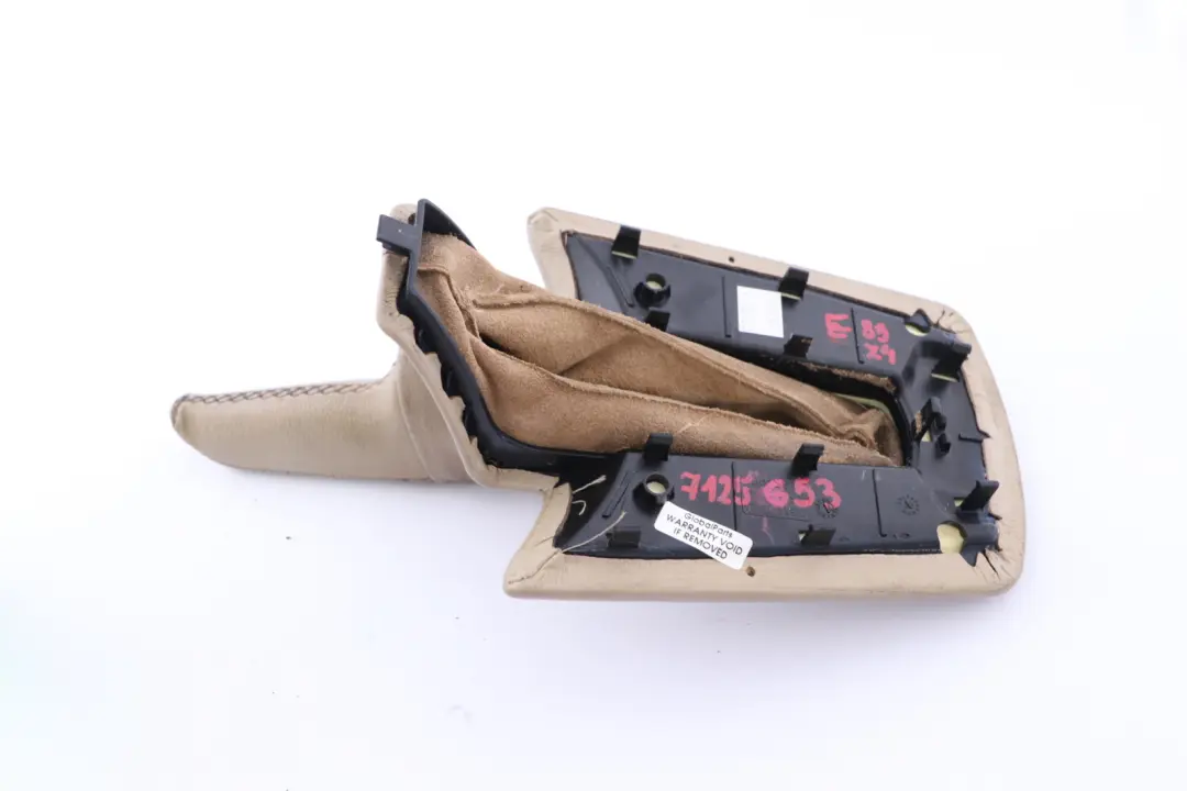 Handbrake Lever Cover Centre Console Beige to BMW Z4 Series E85 E86 with Part number 7125653 BMW Z4 Series E85 E86 Handbrake Lever Cover Centre Console Beige - SKU 7125653 - Part number 7125653