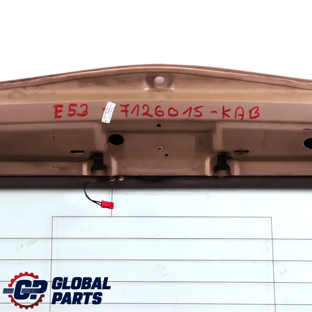 Trunk Lid Tailgate Boot Rear Kalahari Beige Metallic - 481 to BMW X5 E53 with Part number 7126015 BMW X5 E53 Trunk Lid Tailgate Boot Rear Kalahari Beige Metallic - 481 - SKU 7126015-KAB - Part number 7126015