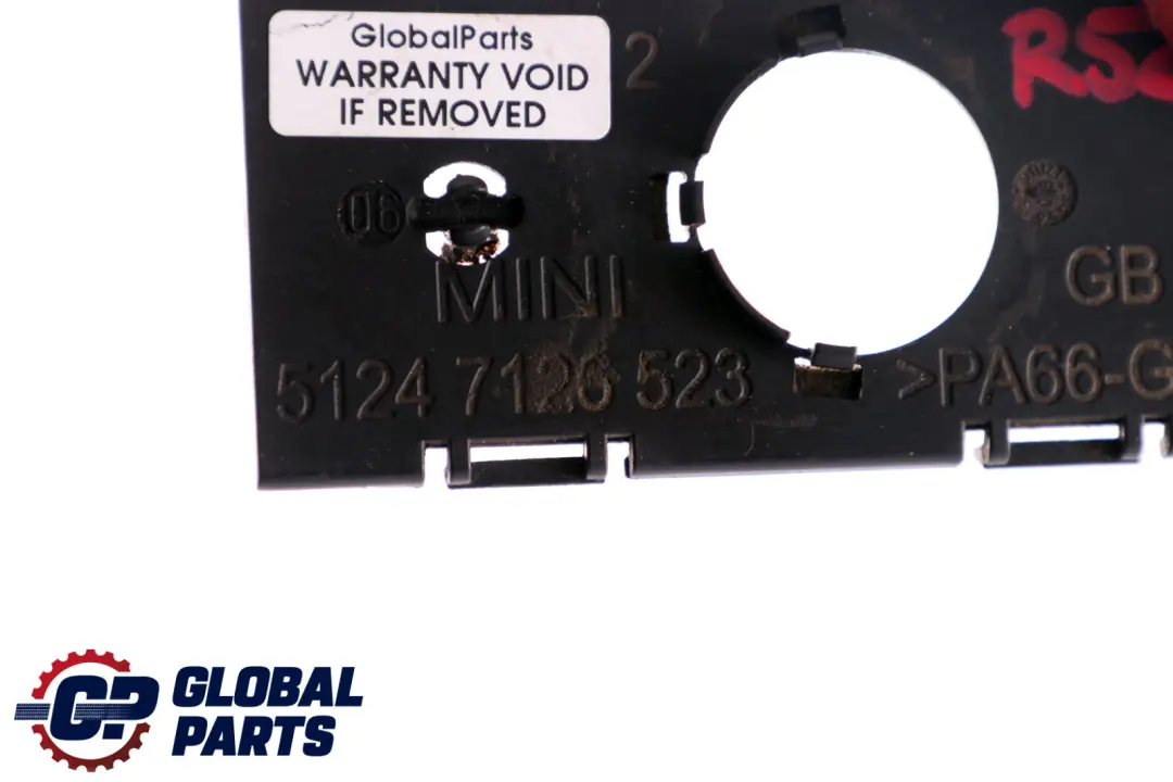 Trunk Lid Bracket Covering Cover Cap Hinge to BMW Mini Cooper R52 Cabrio with Part number 7126523 BMW Mini Cooper R52 Cabrio Trunk Lid Bracket Covering Cover Cap Hinge - SKU 7126523 - Part number 7126523