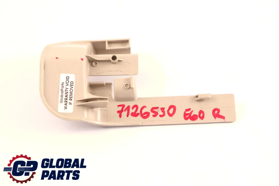 BMW E60 E65 LCI Cover Trim Front Seat Interior Right O/S Creambeige - SKU 7126550 - Part number 7126550