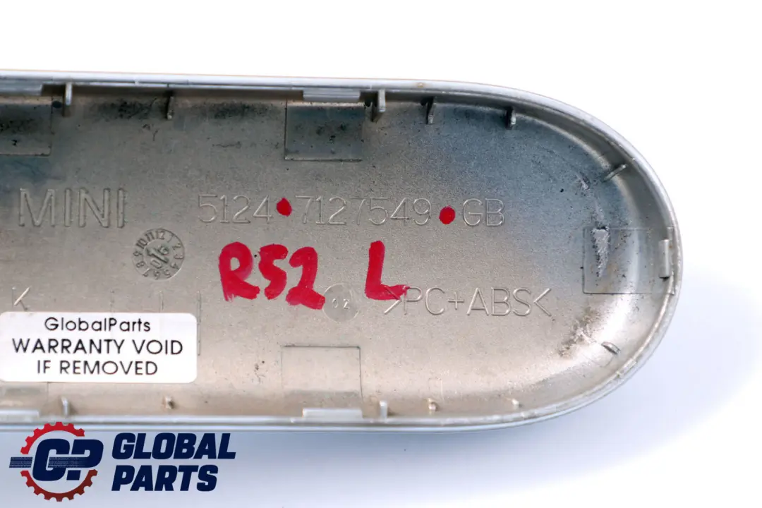 Abdeckung Scharnier Links Chrom für BMW Mini Cooper R52 Cabrio mit Teilenummer 7127549 BMW Mini Cooper R52 Cabrio Abdeckung Scharnier Links Chrom - SKU 7127549-CHR - Teilenummer 7127549