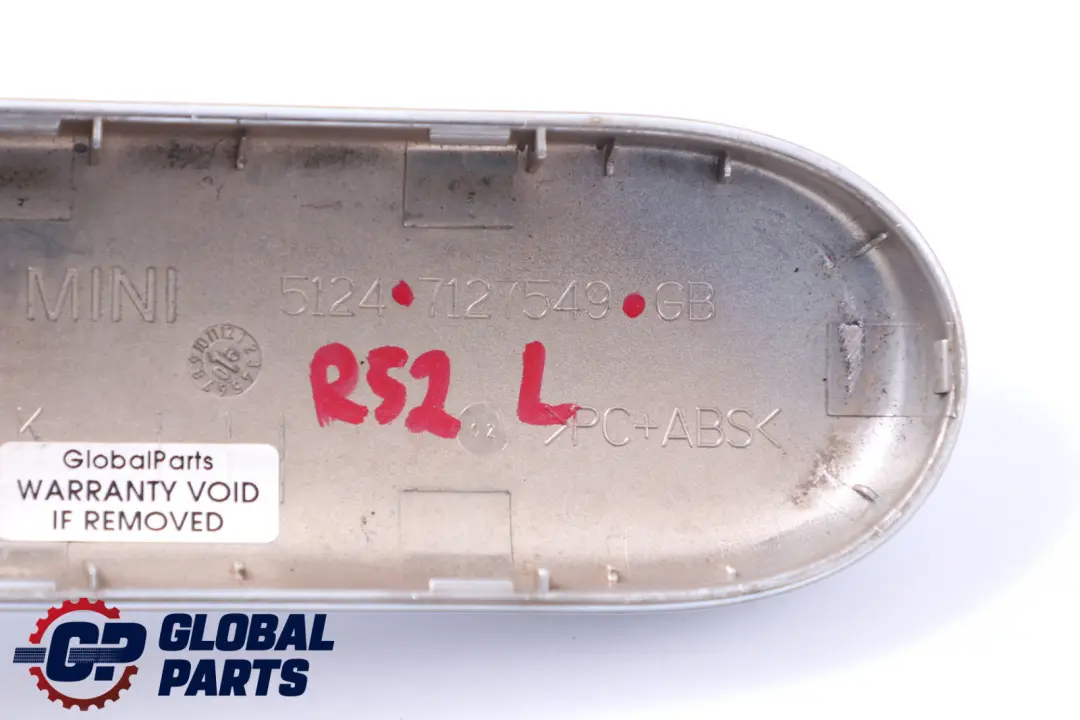 Coperchio Del Baule Cerniera Sinistra Cromo per BMW Mini Cooper R52 Cabrio con numero di parte 7127549 BMW Mini Cooper R52 Cabrio Coperchio Del Baule Cerniera Sinistra Cromo - SKU 7127549-CHR - Numero di parte 7127549