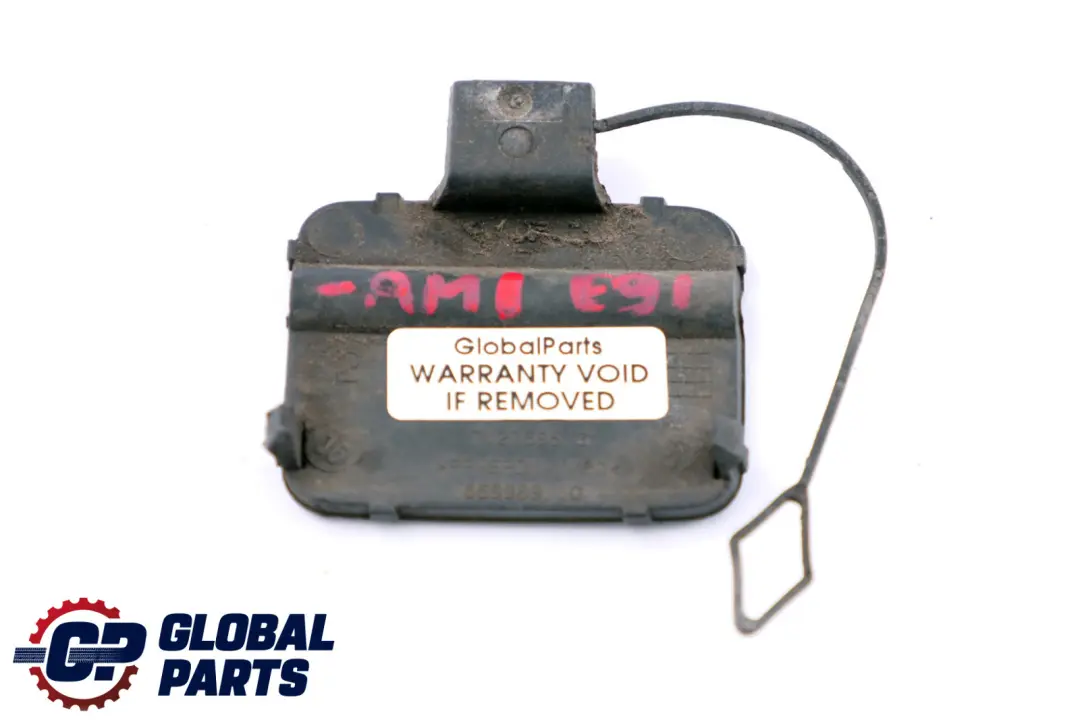 Bumper Towing Eye Flap Arktis Metallic - A34 to BMW 3 Series E91 Rear with Part number 7127695 BMW 3 Series E91 Rear Bumper Towing Eye Flap Arktis Metallic - A34 - SKU 7127695-AM1 - Part number 7127695