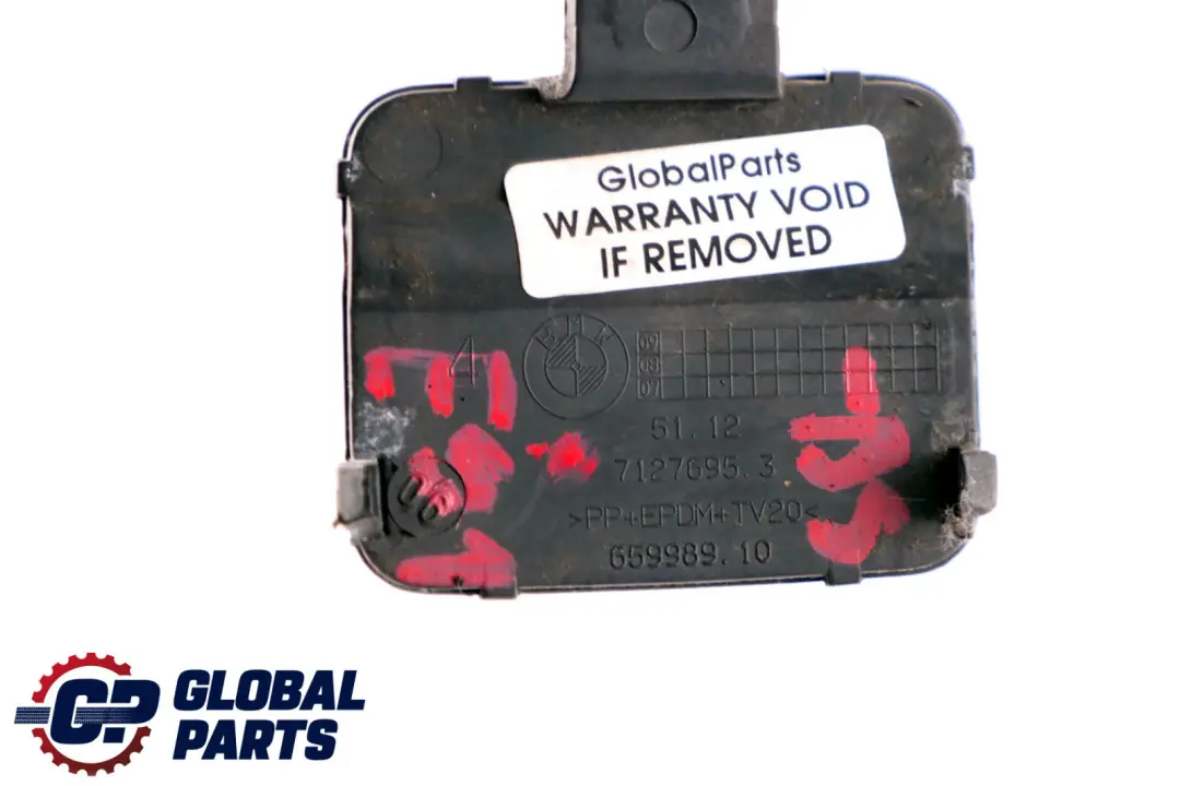 Bumper Towing Eye Flap Black Sapphire Metallic to BMW 3 Series E91 Rear with Part number 7127695 BMW 3 Series E91 Rear Bumper Towing Eye Flap Black Sapphire Metallic - SKU 7127695-BS - Part number 7127695