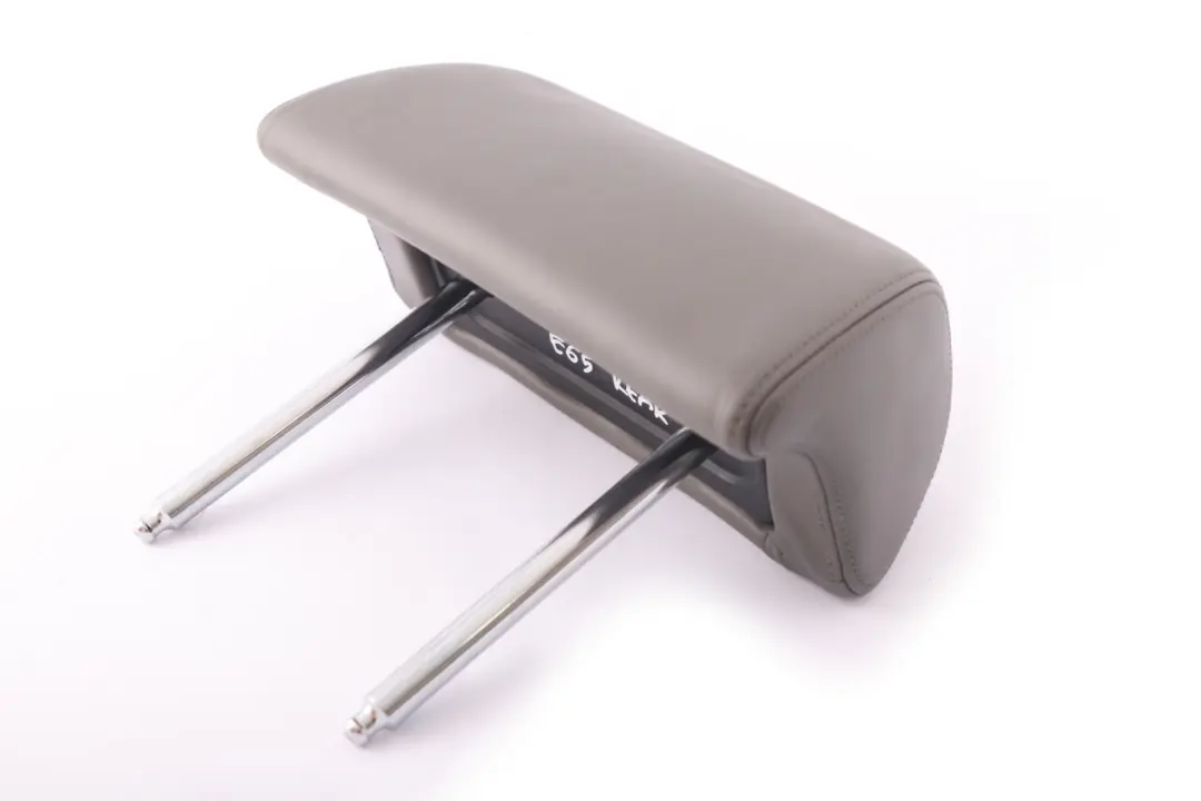 Left Right N/O/S Leather Headrest Grey to BMW 7 Series E65 1 Rear Seat with Part number 7127844 BMW 7 Series E65 1 Rear Seat Left Right N/O/S Leather Headrest Grey - SKU 7127844-1 - Part number 7127844