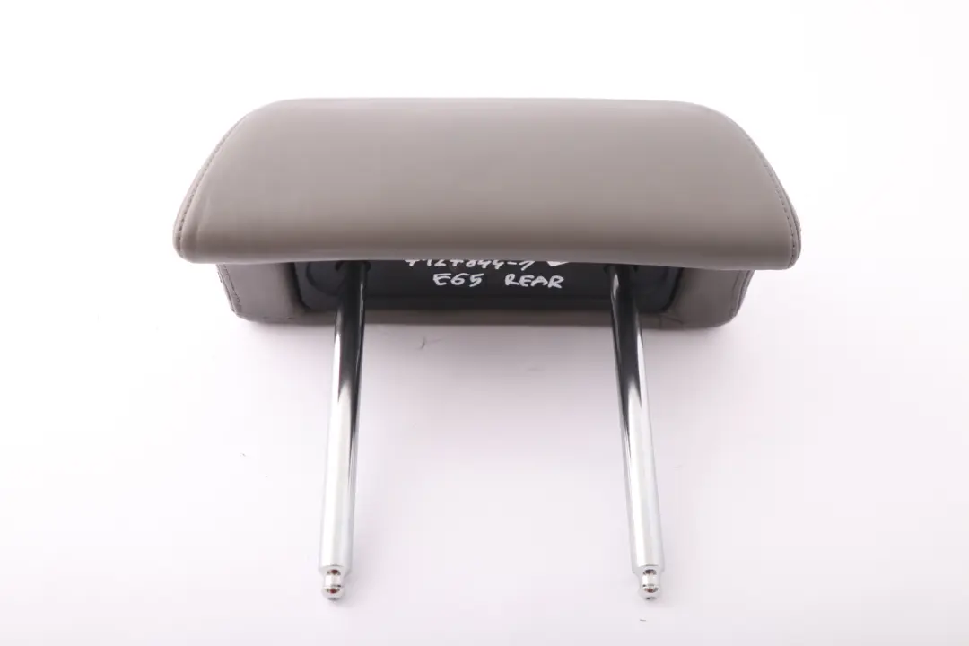 Left Right N/O/S Leather Headrest Grey to BMW 7 Series E65 1 Rear Seat with Part number 7127844 BMW 7 Series E65 1 Rear Seat Left Right N/O/S Leather Headrest Grey - SKU 7127844-1 - Part number 7127844