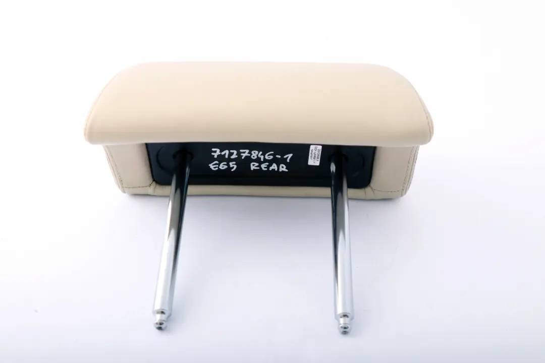 7er-Reihe E65 1 Kopfstütze Leder Rücksitz links rechts V7GE CREAMBEIGE für BMW mit Teilenummer 7127846 BMW 7er-Reihe E65 1 Kopfstütze Leder Rücksitz links rechts V7GE CREAMBEIGE - SKU 7127846-1 - Teilenummer 7127846