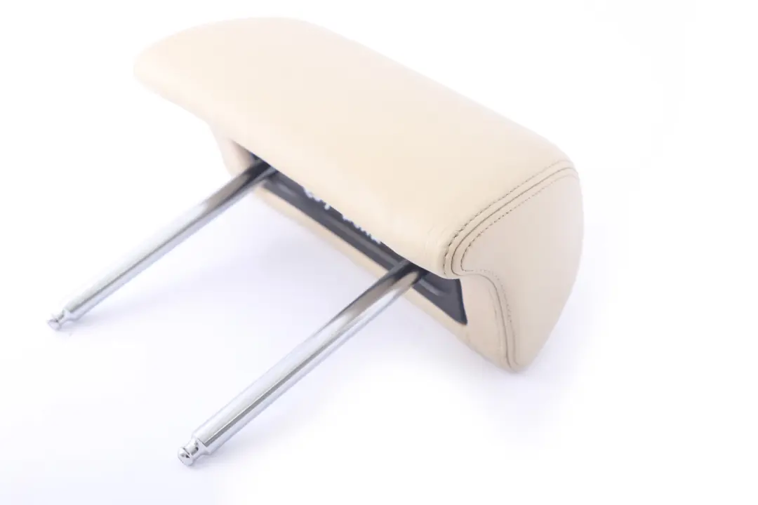 Left Right N/O/S Leather Headrest Beige to BMW 7 Series E65 1 Rear Seat with Part number 7127846 BMW 7 Series E65 1 Rear Seat Left Right N/O/S Leather Headrest Beige - SKU 7127846-1 - Part number 7127846