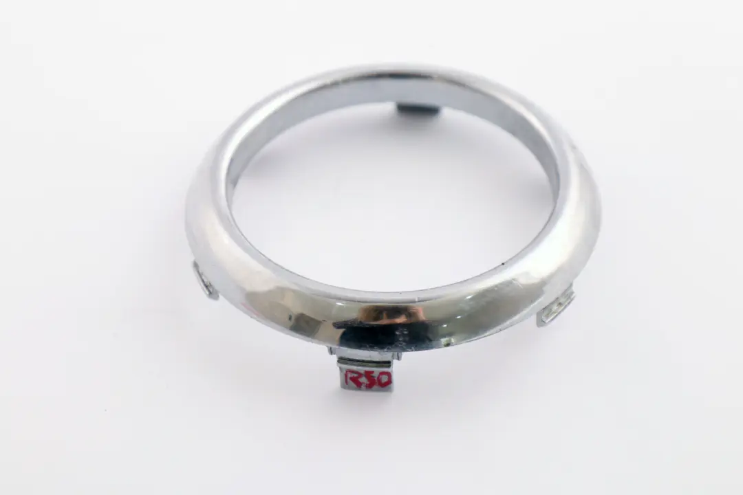 Front Panel Trim Ring Chrome to Mini Cooper One 1 R50 R52 R53 with Part number 7127912 Mini Cooper One 1 R50 R52 R53 Front Panel Trim Ring Chrome - SKU 7127912-1 - Part number 7127912