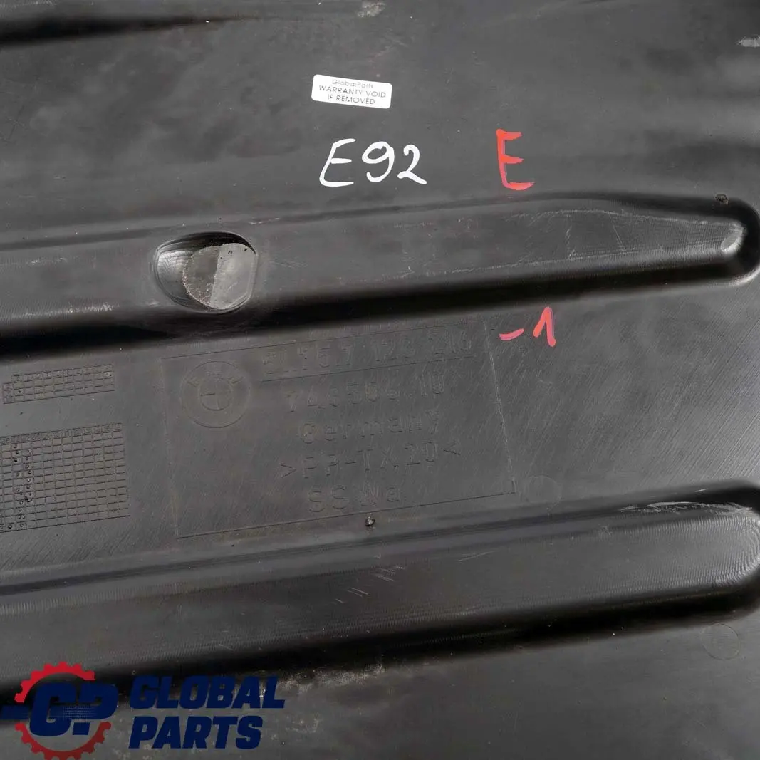 BMW E92 E93 Coupé Cabriolet Rivestimento Protezione Sottoscocca - SKU 7128216-1 - Numero di parte 7128216
