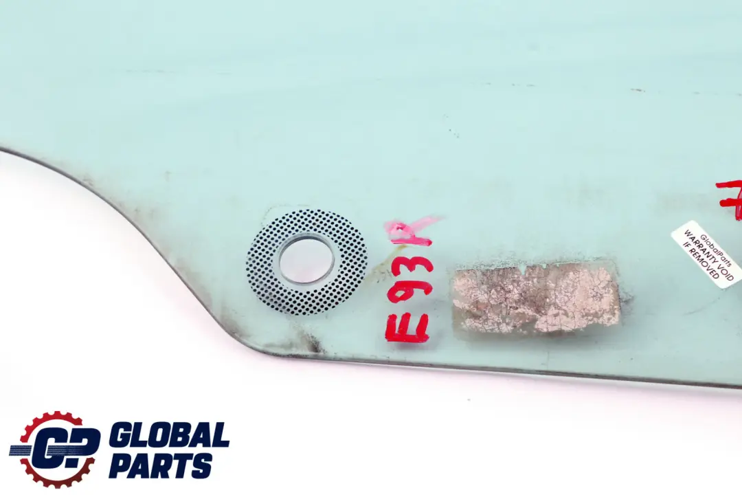 E93N Cabrio Convertible Side Window Glass Green Rear Right O/S to BMW E93 with Part number 7128386 BMW E93 E93N Cabrio Convertible Side Window Glass Green Rear Right O/S - SKU 7128386 - Part number 7128386