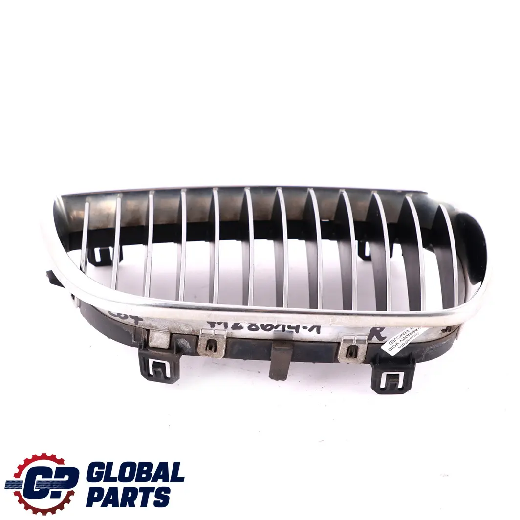 Front Right Trim Kidney Grille O/S Chrome to BMW 1 Series 1 E81 E87 LCI with Part number 7128614 BMW 1 Series 1 E81 E87 LCI Front Right Trim Kidney Grille O/S Chrome - SKU 7128614-1 - Part number 7128614