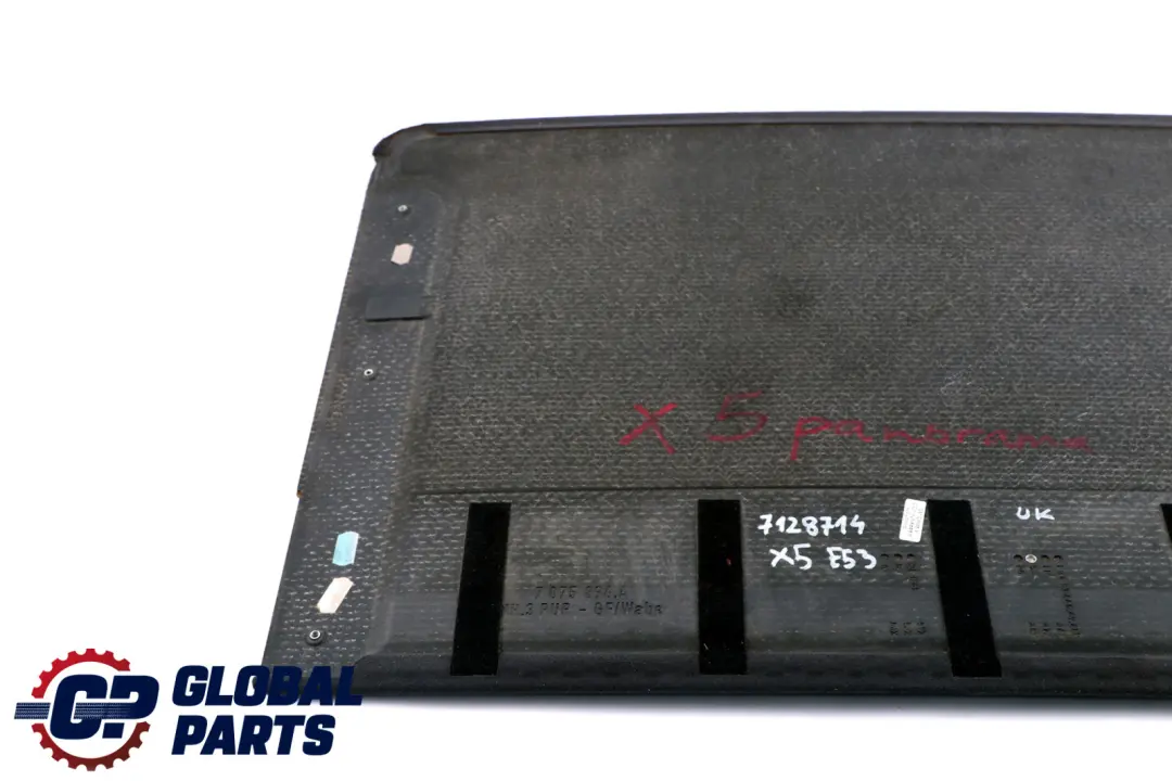 Sunroof Sliding Roof Cover Suspended Headliner Black to BMW X5 Series E53 with Part number 7128714 BMW X5 Series E53 Sunroof Sliding Roof Cover Suspended Headliner Black - SKU 7128714 - Part number 7128714