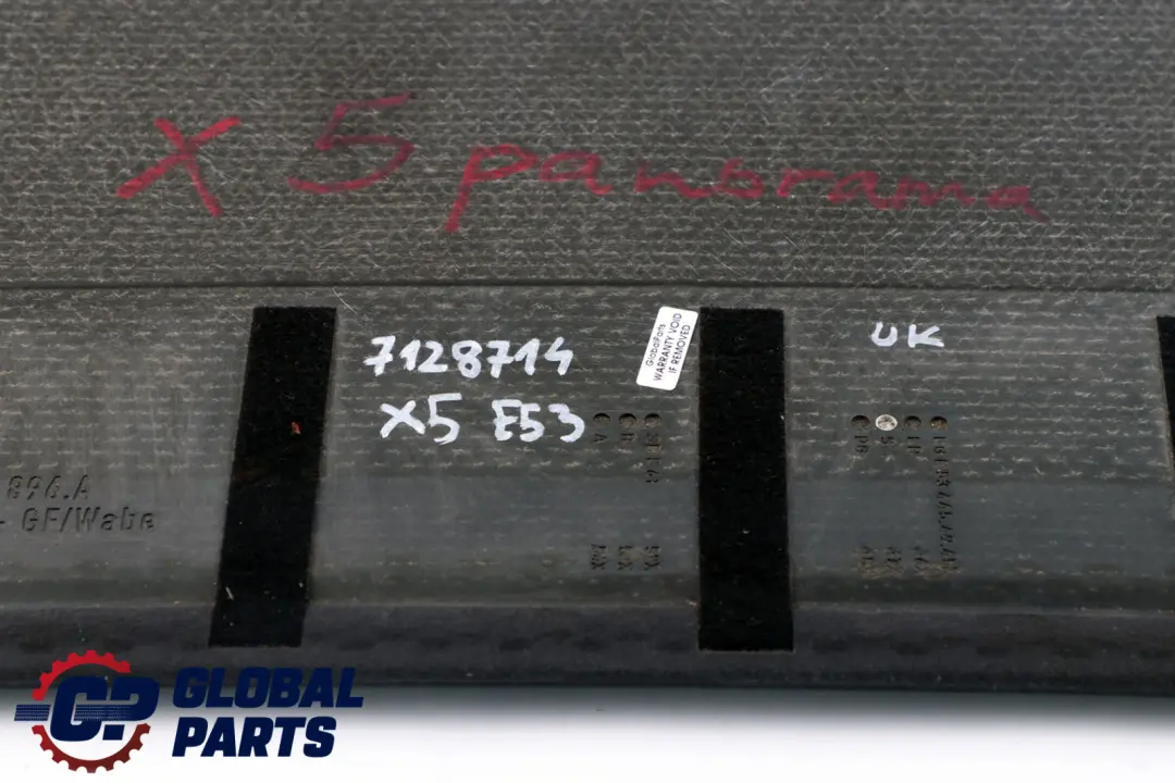 BMW X5 Series E53 Sunroof Sliding Roof Cover Suspended Headliner Black - SKU 7128714 - Part number 7128714