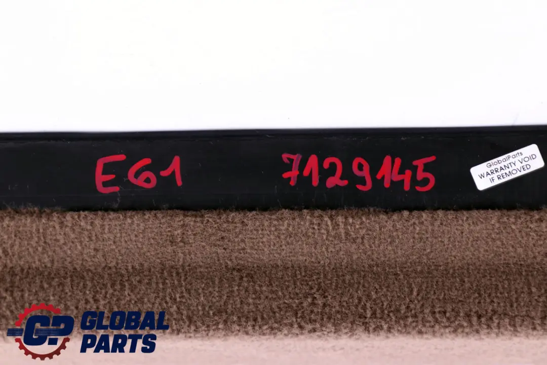 Boot Trunk Cross Member Covering Brown to BMW 5 Series E61 LCI Touring with Part number 7066390 BMW 5 Series E61 LCI Touring Boot Trunk Cross Member Covering Brown - SKU 7129145 - Part number 7066390
