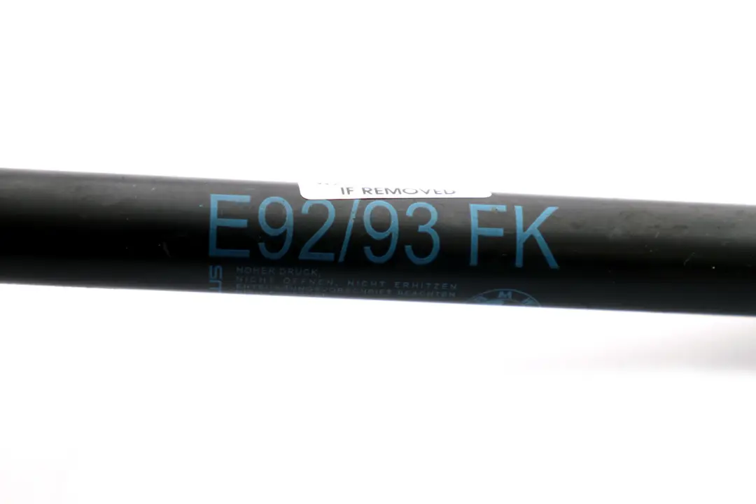 E93N LCI Gasdruckfeder Frontklappe 330N für BMW 3 er E92 E92N E93 mit Teilenummer 7129190 BMW 3 er E92 E92N E93 E93N LCI Gasdruckfeder Frontklappe 330N - SKU 7129190 - Teilenummer 7129190