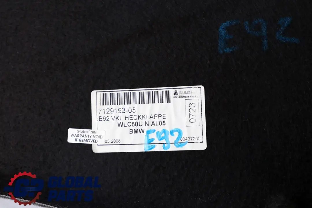 Reihe E92 E92N LCi Verkleidung Heckklappe 5149 für BMW 3 mit Teilenummer 7129193 BMW 3 Reihe E92 E92N LCi Verkleidung Heckklappe 5149 - SKU 7129193 - Teilenummer 7129193