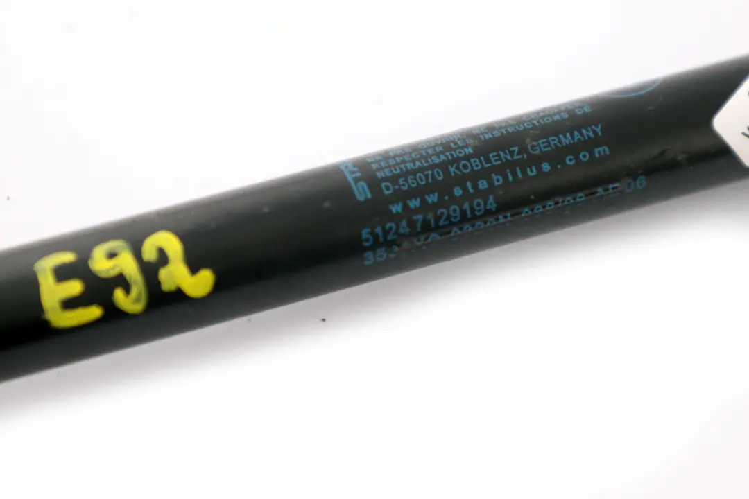 Maletero Tapa Gas Presurizado Muelle para BMW E92 E92N LCI con número de pieza 7129194 BMW E92 E92N LCI Maletero Tapa Gas Presurizado Muelle - SKU 7129194 - Número de pieza 7129194