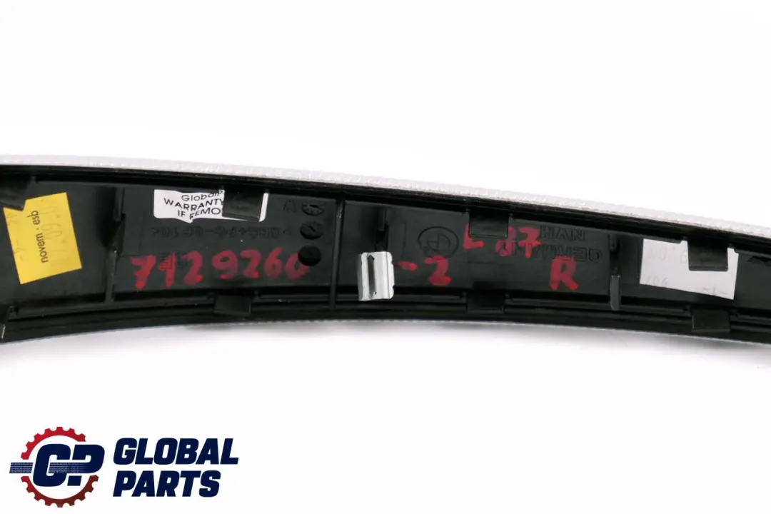 Trim Cover Door Handle Right O/S Glacier Silver to BMW 1 Series 2 E87 with Part number 7129260 BMW 1 Series 2 E87 Trim Cover Door Handle Right O/S Glacier Silver - SKU 7129260-2 - Part number 7129260